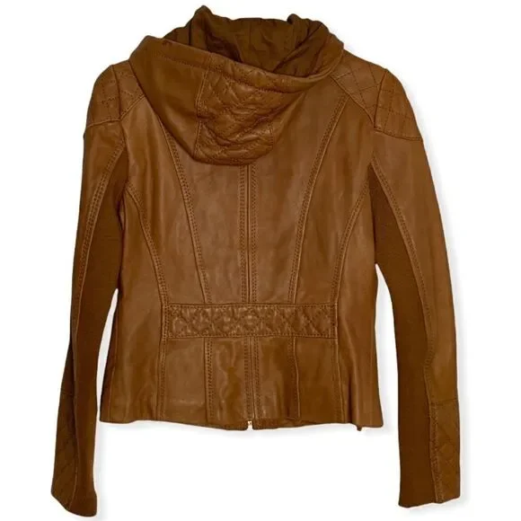 michael Kors Leather Jacket - Picture 2 of 14